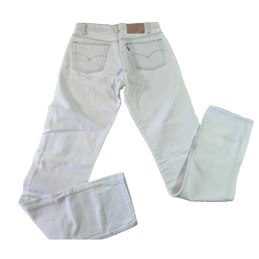 Vintage Levi's 501 0657 31x36 Faded Grey‎ Jeans 80s Made in USA Fit 30 x 36